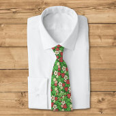 Erdbeere Hintergrund Muster Neck Tie Krawatte
