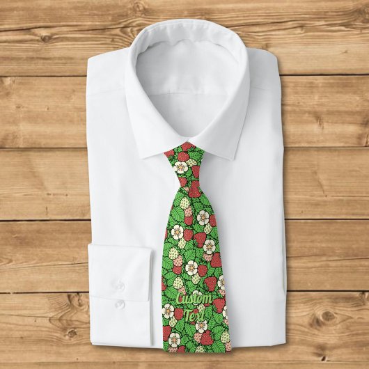 Erdbeere Hintergrund Muster Neck Tie Krawatte