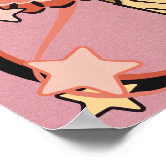 Erdbeere Ice Cream Poster (Ecke)