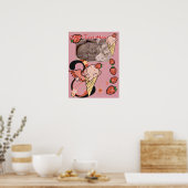 Erdbeere Ice Cream Poster (Küche)