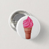 Erdbeere Icecream - Schaltfläche Button (Vorne & Hinten)