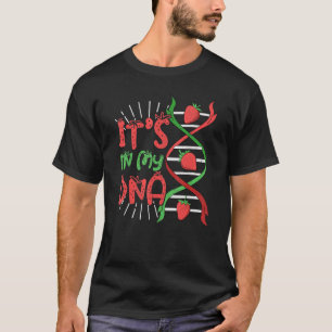 Erdbeere in meinem DNA-Strand Erdbeere Vegan B T-Shirt