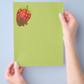 Erdbeere in Schokolade getaucht Flyer (Hand)