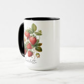 Erdbeere individuelle Name Tasse, Muttertag, Gebur Tasse (Vorderseite Links)
