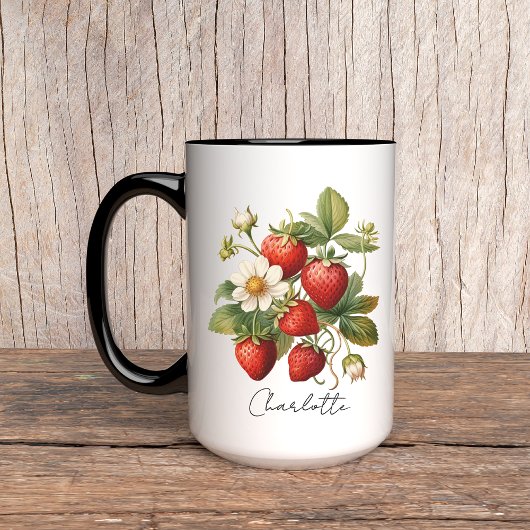 Erdbeere individuelle Name Tasse, Muttertag, Gebur Tasse