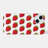Erdbeere iPhone 15 Hülle (Rückseite (Horizontal))