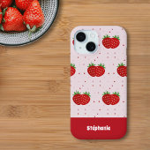Erdbeere iPhone 15 Hülle