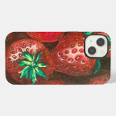 Erdbeere iPhone Hülle (Rückseite (Horizontal))