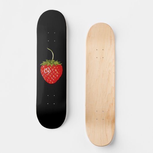 Erdbeere ist die Frucht der Liebe Skateboard (Vorderseite)