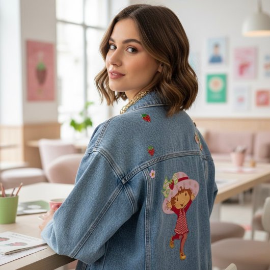 Erdbeere Jeansjacke