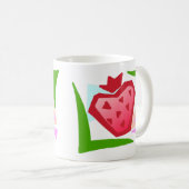 Erdbeere Kaffeetasse (VorderseiteRechts)