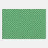 Erdbeere Karo & Raute Weihnachten Rosa Grün Geschenkpapier Set (Vorderseite 3)