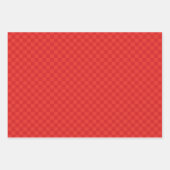 Erdbeere Karo & Raute Weihnachten Rosa Rot Geschenkpapier Set (Vorderseite 3)