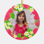 Erdbeere Keramik Ornament (Vorne)