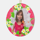 Erdbeere Keramik Ornament (Links)