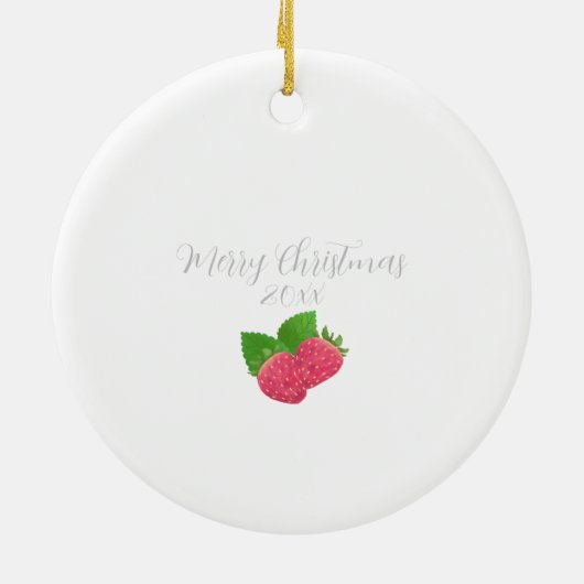 Erdbeere Keramik Ornament (Hinten)