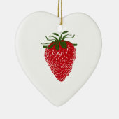 Erdbeere: Keramik Ornament (Rechts)
