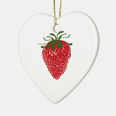 Erdbeere: Keramik Ornament (Links)