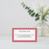 Erdbeere Kindergeburtstag Details Begleitkarte (Stehend Vorderseite)