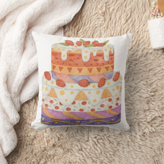 Erdbeere Kissen (Decke)