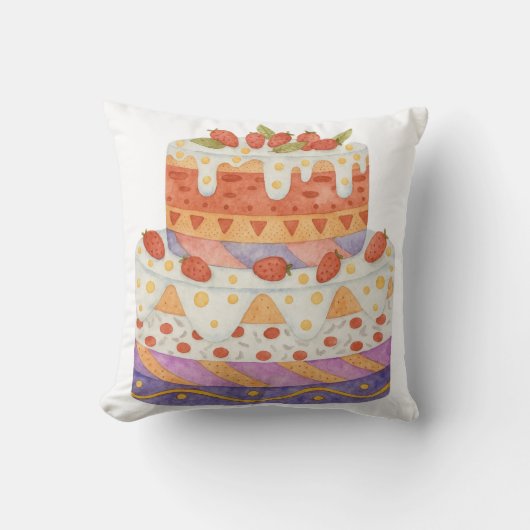 Erdbeere Kissen (Vorderseite)