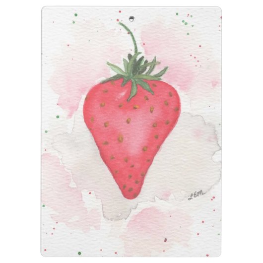 Erdbeere Klemmbrett (Rückseite)