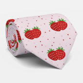 Erdbeere Krawatte (Gerollt)