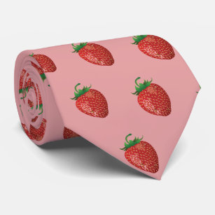 Erdbeere   KRAWATTE   Rosa