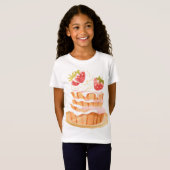 Erdbeere, kurzer Kuchen T-Shirt (Vorne ganz)