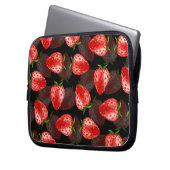 Erdbeere Laptopschutzhülle (Vorderseite Links)