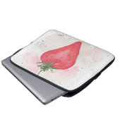 Erdbeere Laptopschutzhülle (Vorne Knopf)