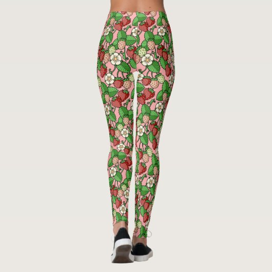 Erdbeere Leggings (Rückseite)