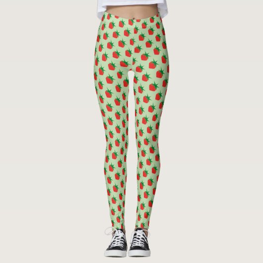 Erdbeere Leggings (Vorderseite)