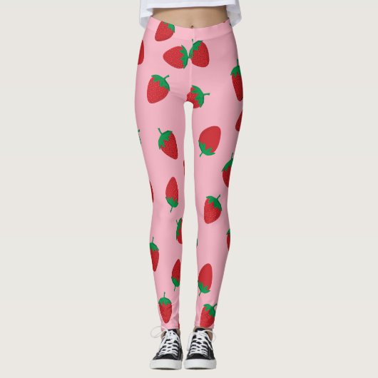 Erdbeere Leggings (Vorderseite)