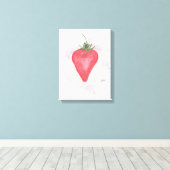 Erdbeere Leinwanddruck (Insitu (Holzboden))