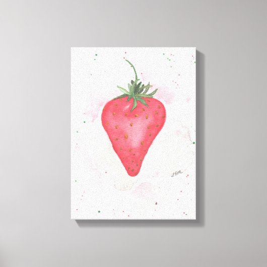Erdbeere Leinwanddruck (Vorderseite)