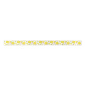 Erdbeere Lemon White Satinband (Vorderseite)