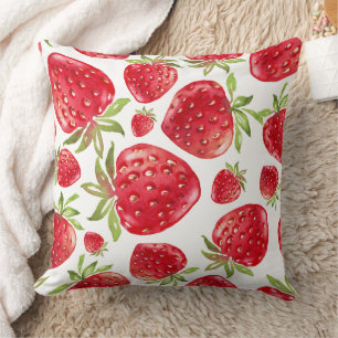 Erdbeere Liebe 20x20 Kopfkissen Kissen