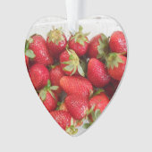 Erdbeere-Liebe mit Bild Ornament (Vorderseite)