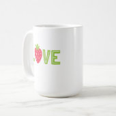 Erdbeere Liebe Tasse (Vorderseite Links)