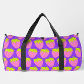 Erdbeere Lila Duffle Bag (Rückseite)