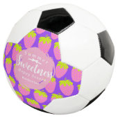 Erdbeere Lila Fußball (Dreiviertel)