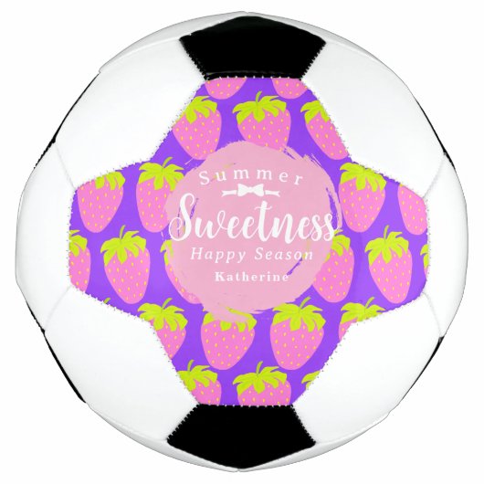 Erdbeere Lila Fußball (Vorderseite)