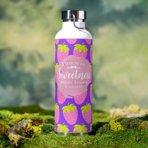 Erdbeere Lila Trinkflasche