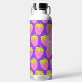 Erdbeere Lila Trinkflasche (Vorderseite)