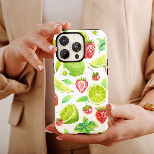 Erdbeere Limon Frucht | iPhone 14 Case-Mate Case-Mate iPhone Hülle