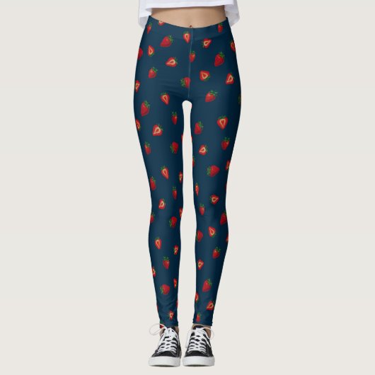 Erdbeere Luscious Leggings (Vorderseite)