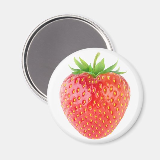 Erdbeere Magnet (Vorderseite/Rückseite)