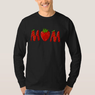 Erdbeere Mama Frucht Geburtstagsfamilie Matching T-Shirt