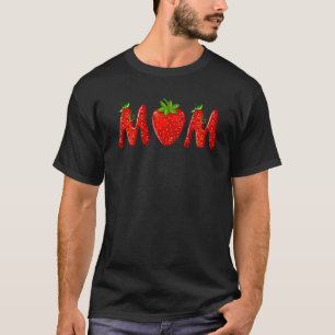 Erdbeere Mama Frucht Geburtstagsfamilie Matching T-Shirt